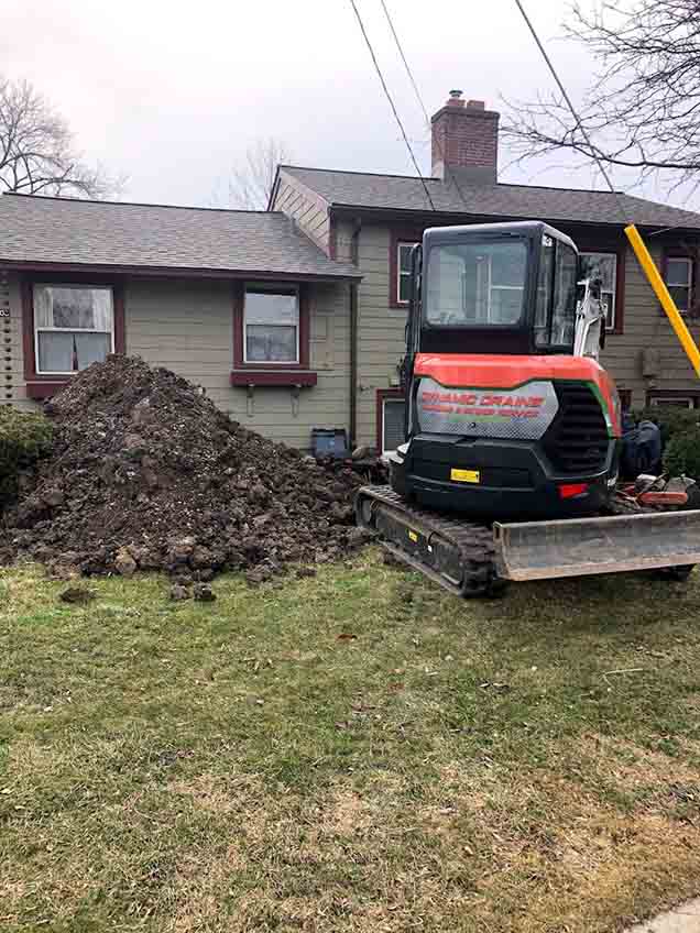 excavation sewer line repair